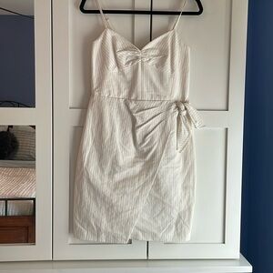Rebecca Taylor Pinstriped Wrap Dress Size 4